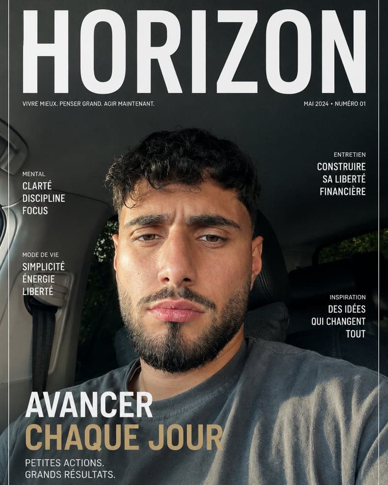 La une du magazine : avant et après transformation